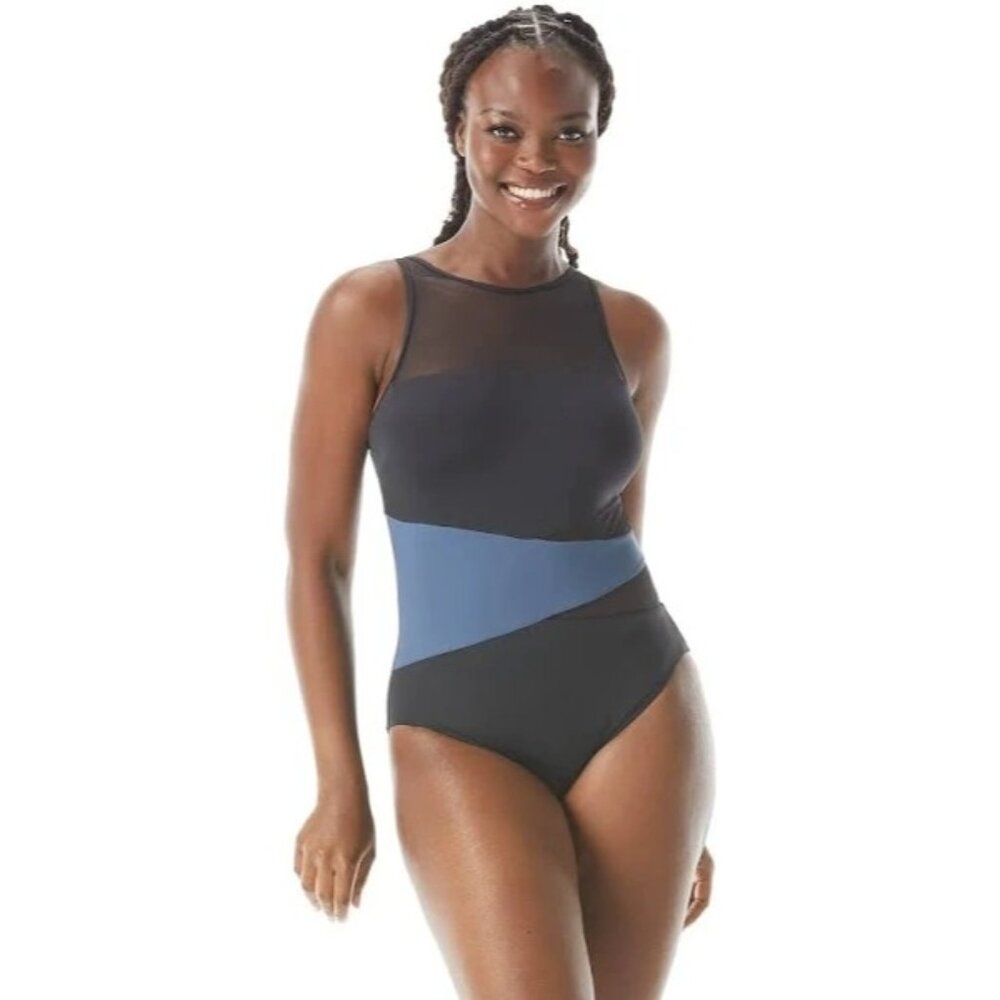 NWT Contours By Coco Reef Shapemaker One-Piece Swimsuit PerfectionFit Bra 12/36C